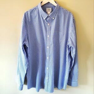 NWOT L.L. Bean XL Old Money Preppy  Dadcore Gingham Button Down Dress Shirt